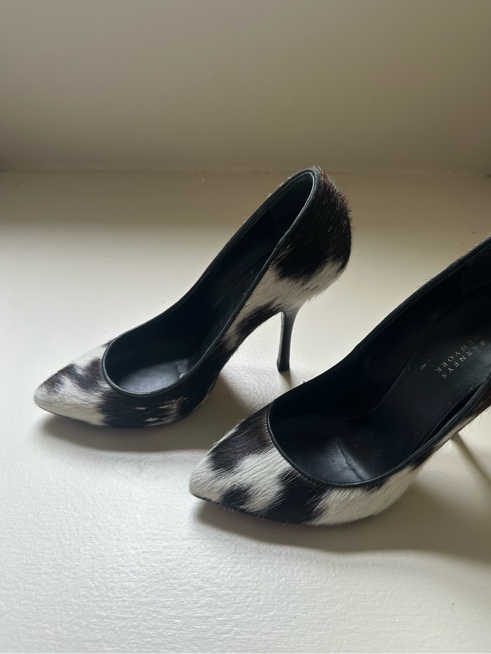 Barneys New York Cowhide Pointed-Toe Pumps